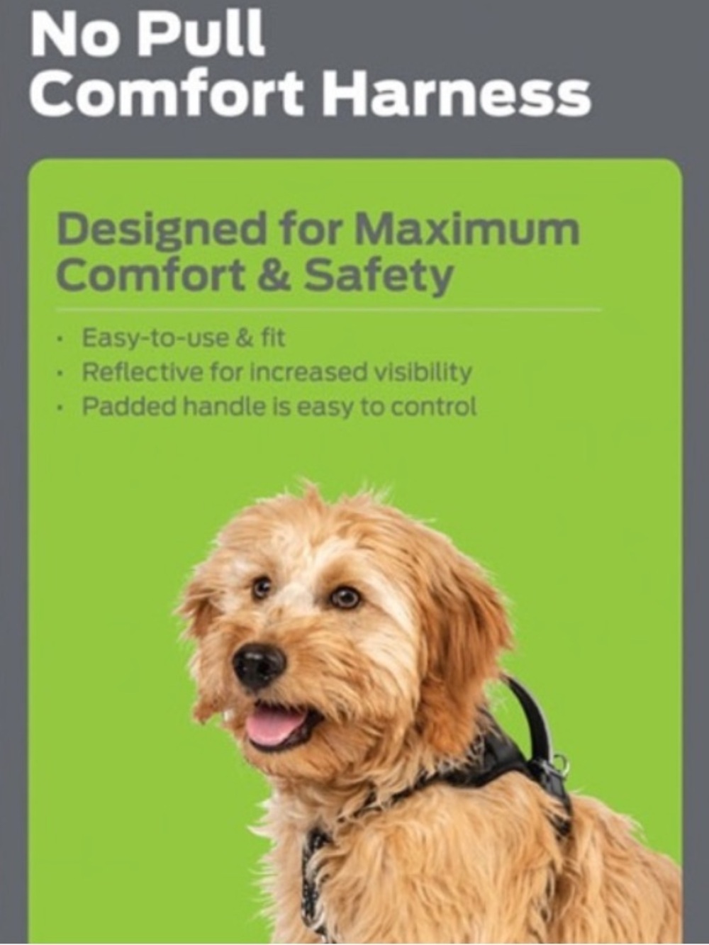 Pemeir Pet Black Nylon No Pull Comfort Harness Size Small